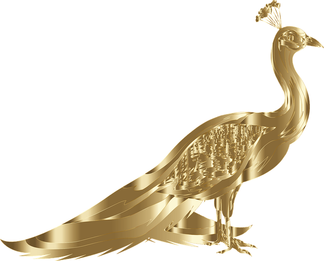 Gold Bird PNG