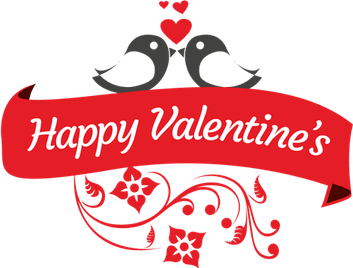 Valentines Day Banner PNG