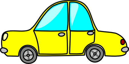 Yellow Car PNG