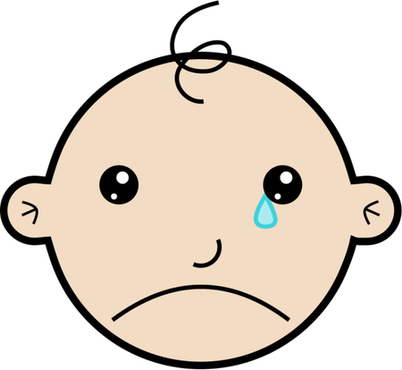 Crying Baby Cartoon PNG