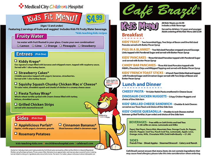 Kids Menu PNG