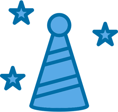 Blue Birthday Hat PNG