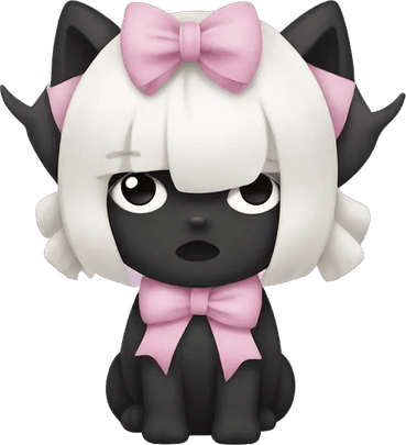 Kuromi Bow PNG