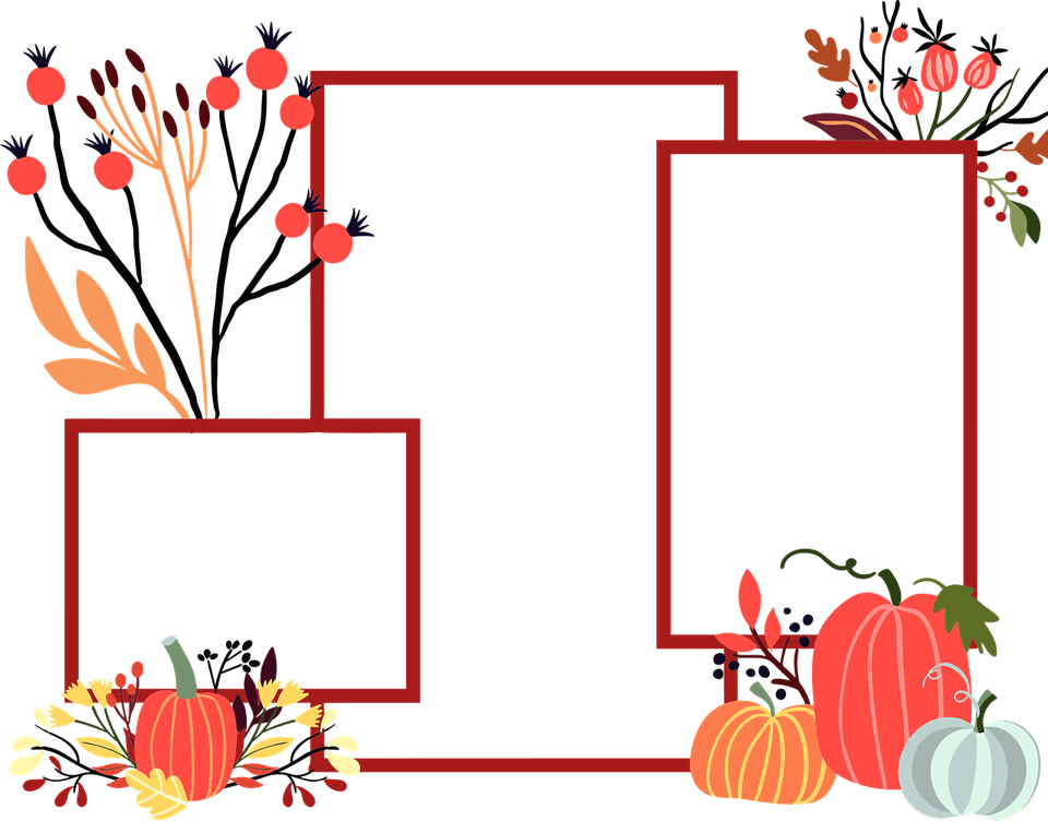 Pumpkin Border PNG
