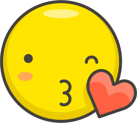 Kissy Face Emoji PNG
