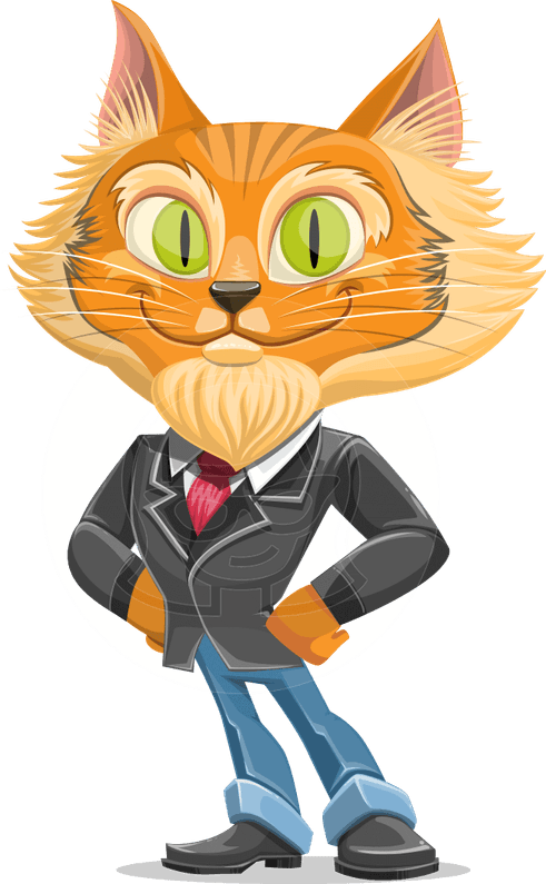 Business Cat PNG