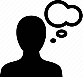 Person With Thought Bubble PNG