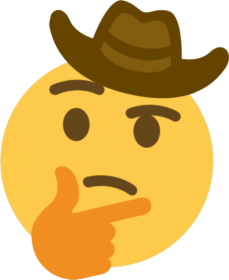 Sad Cowboy Emoji PNG