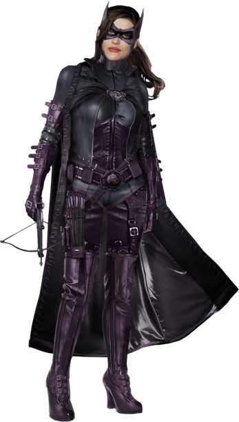 Fornite Catwoman Comic Book Outfit PNG