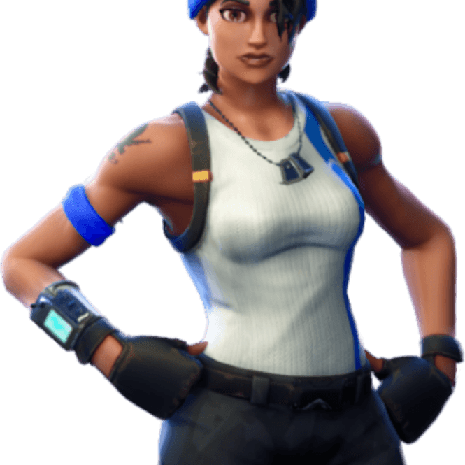 Fornite Blue Team Leader PNG