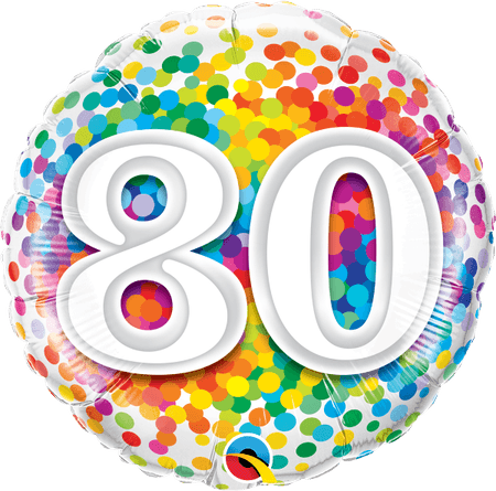 80th Birthday PNG