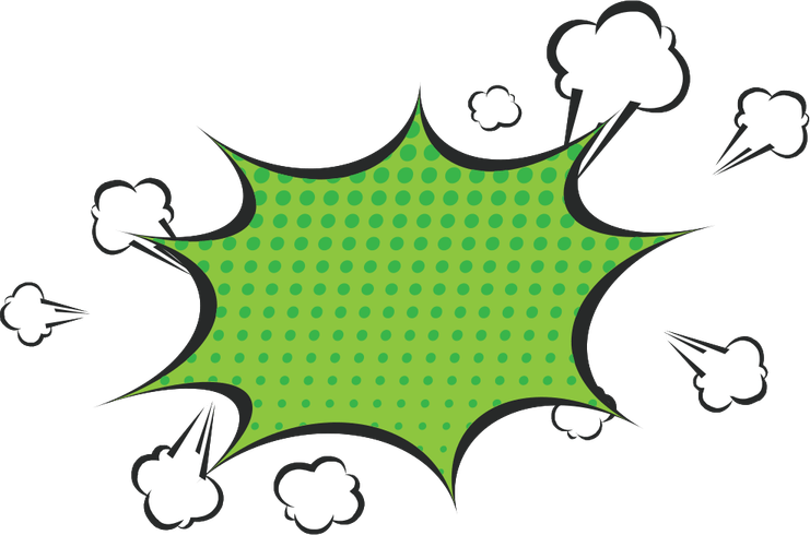 Half Text Bubble PNG