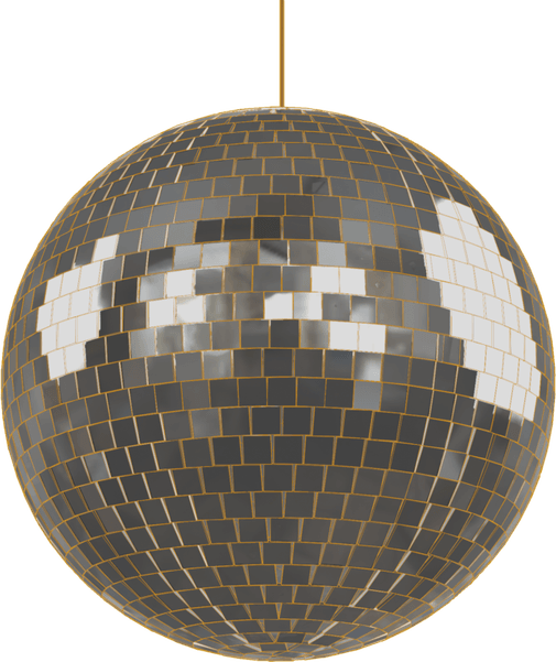 Gold Disco Ball PNG