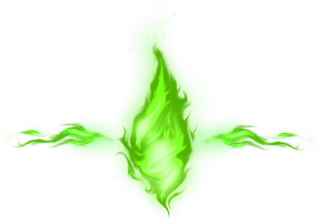 Green Flame PNG