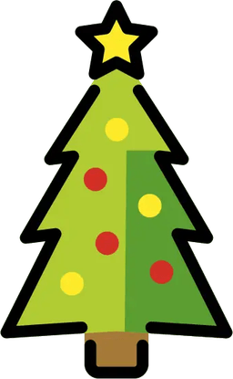Christmas Tree Emoji Iphone PNG