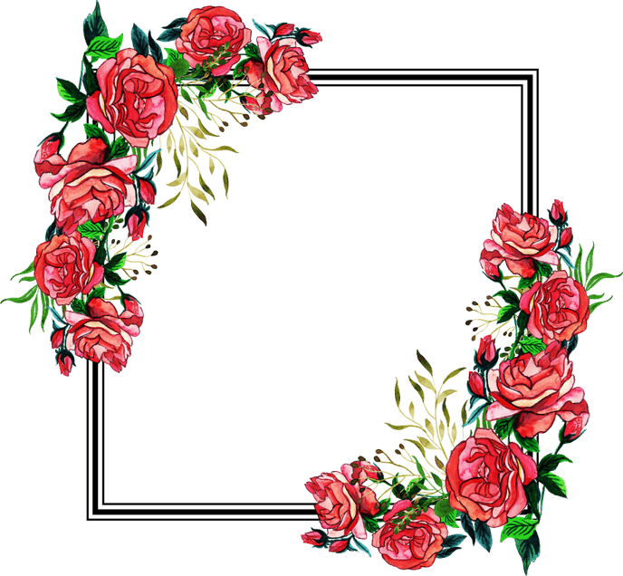 Frame Flower PNG