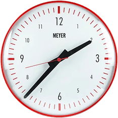 Red Clock PNG
