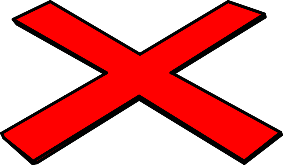 Big Red X PNG