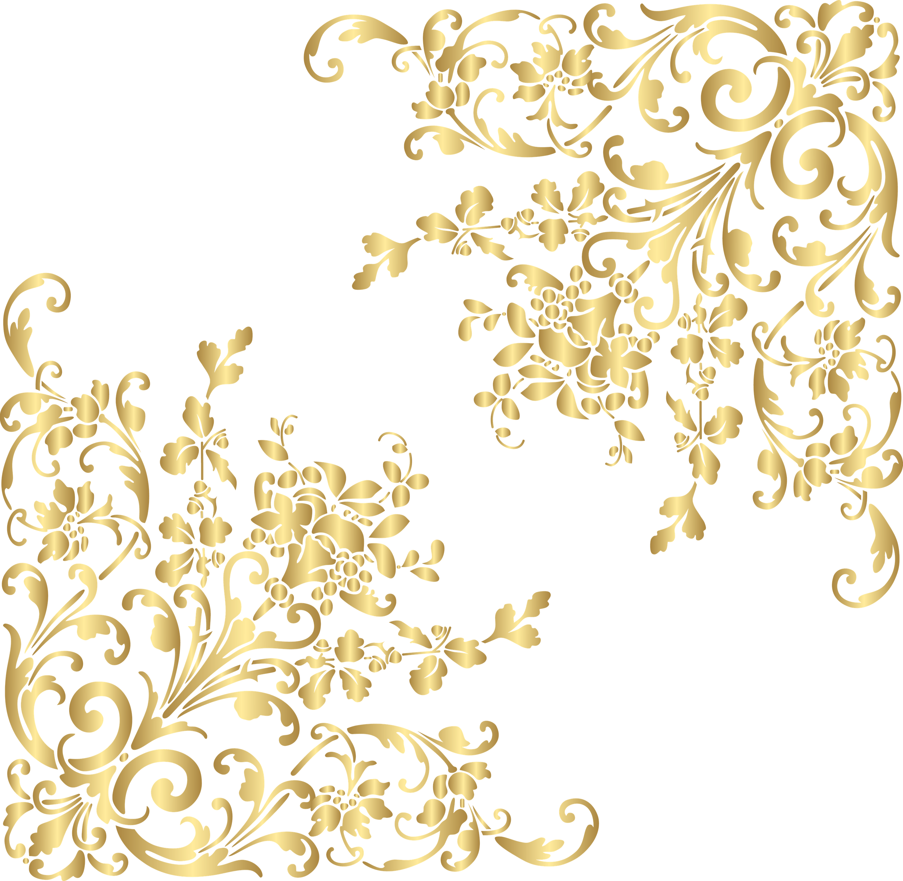 Corner Gold Border PNG