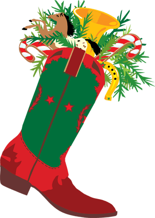 Western Christmas PNG