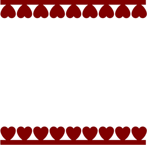 14 Feb Valentines Day Border PNG