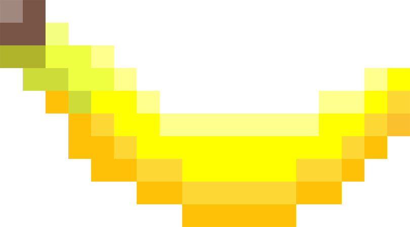 Pixel Banana PNG