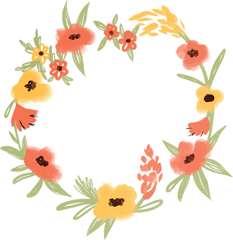 Wildflower Border PNG
