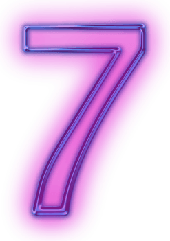 7 Number PNG