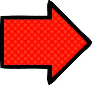 Red Arrow Dotted PNG