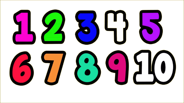 1 To 10 Numbers PNG