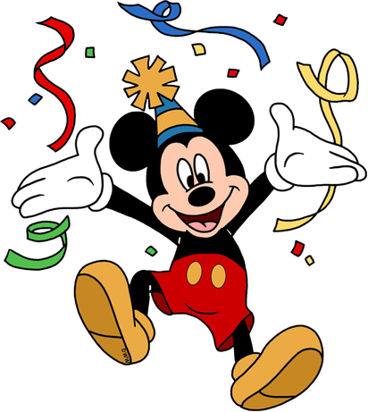 Birthday Mickey Mouse PNG