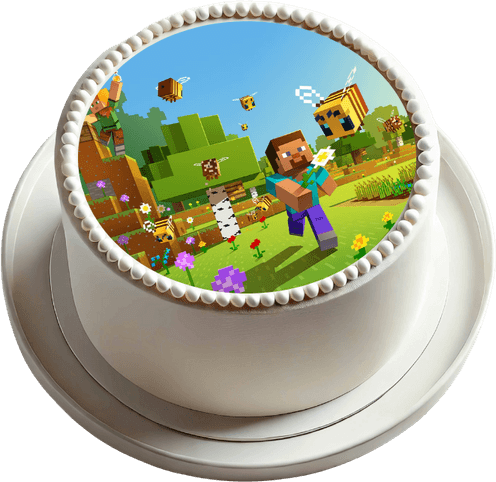 Minecraft Cake PNG