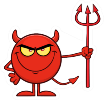 Red Devil Emoji PNG