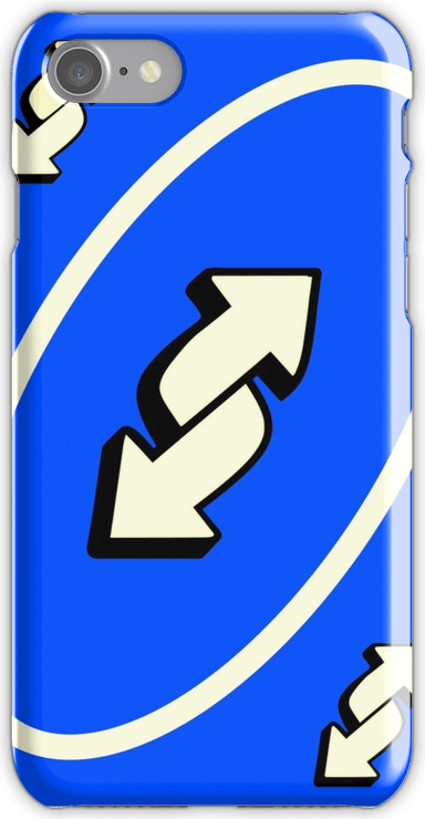 Blue Uno Reverse Card PNG