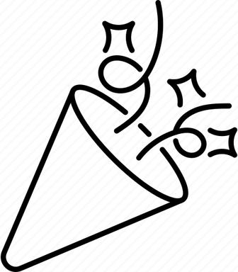 Confetti Drawing PNG