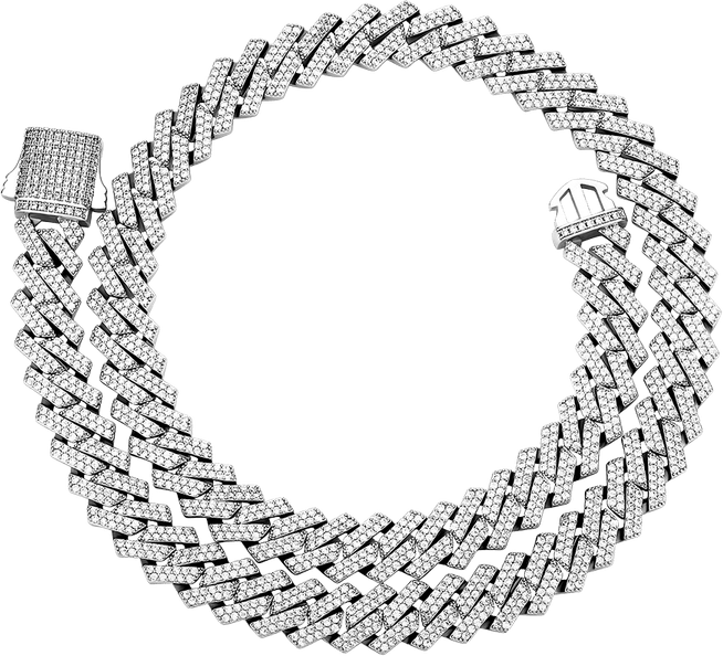 Silver Cuban Chain PNG