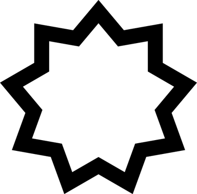 9 Pointed Star PNG