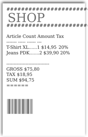 Receipt PNG