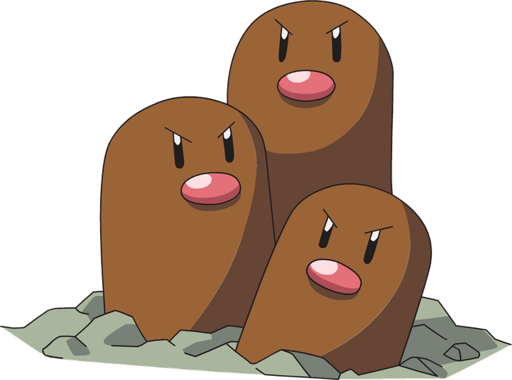 Dugtrio Pokemon PNG