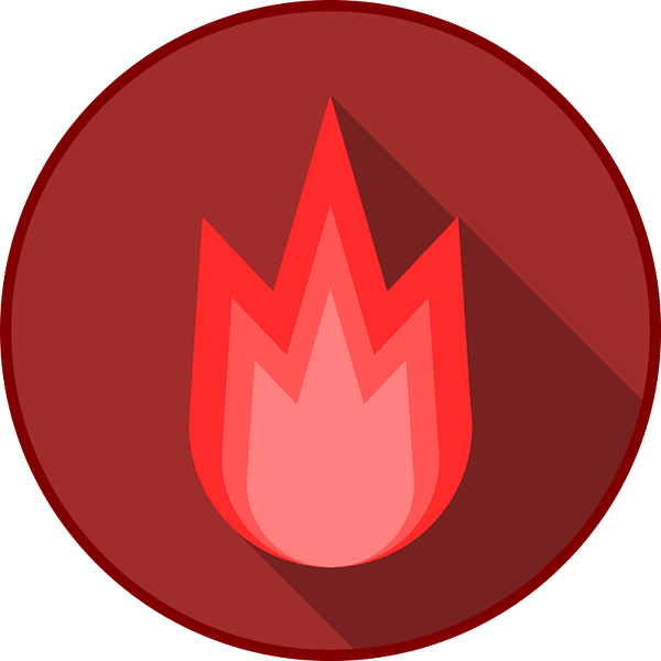 Red Fire Circle PNG