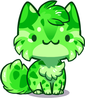 Green Cat PNG