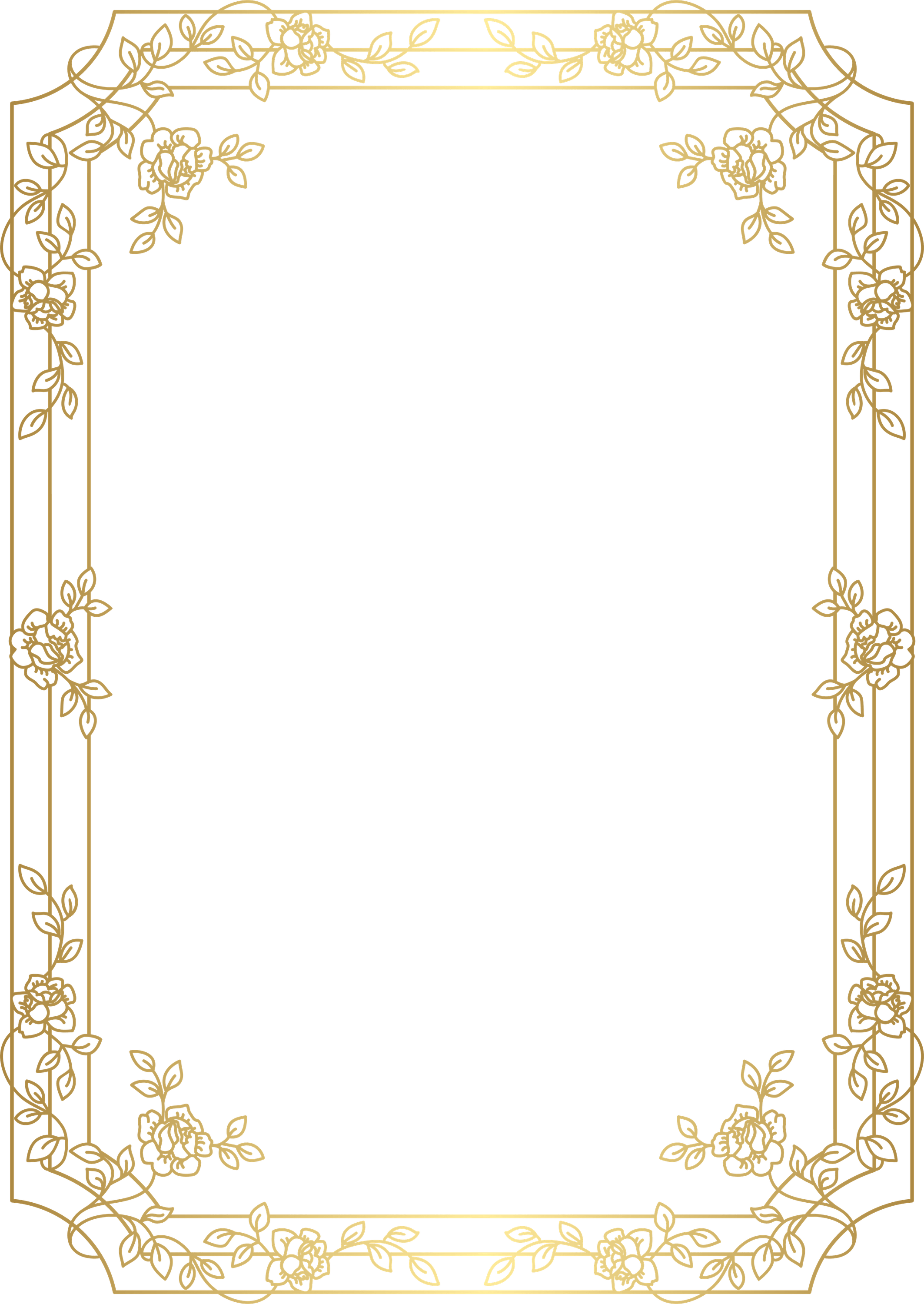 Art Deco Border PNG