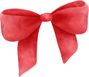 Coquette Red Bow PNG
