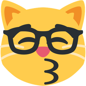 Nerd Cat PNG