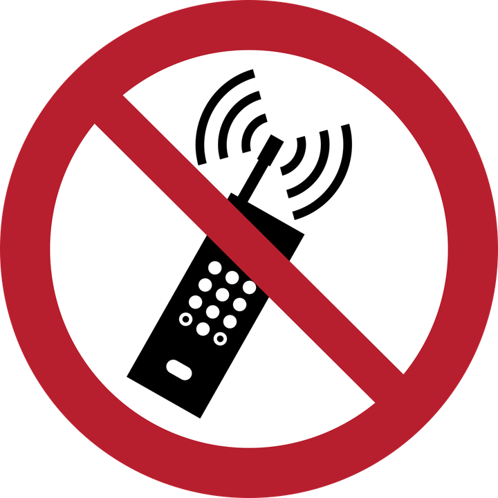 No Mobile Sign PNG