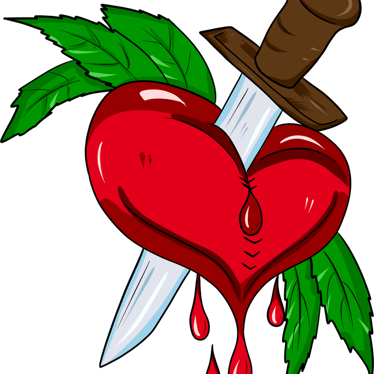 Heart With Knife PNG