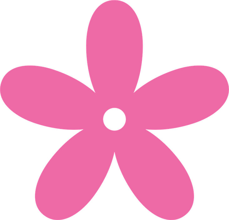 Hot Pink Flower PNG