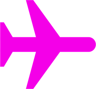 Airplane Pink PNG