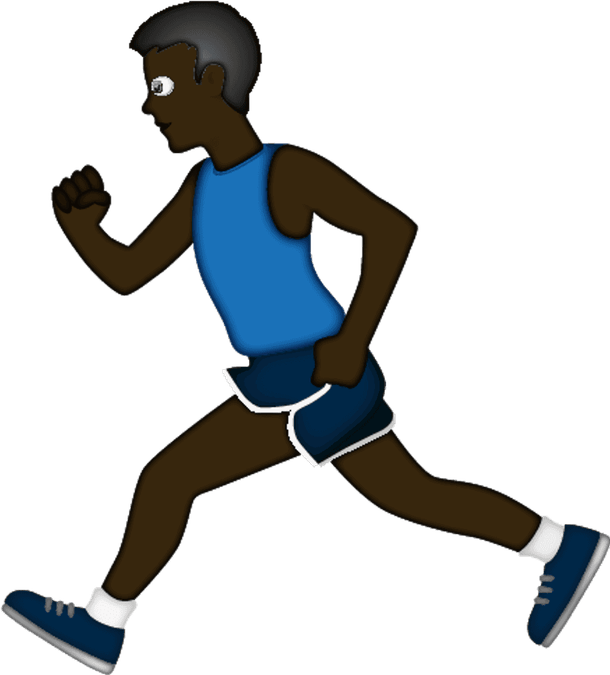 Running Emoji PNG