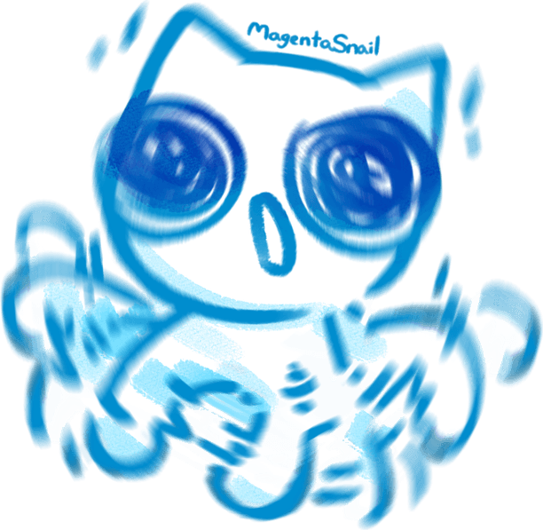 Zoning Out Cat PNG